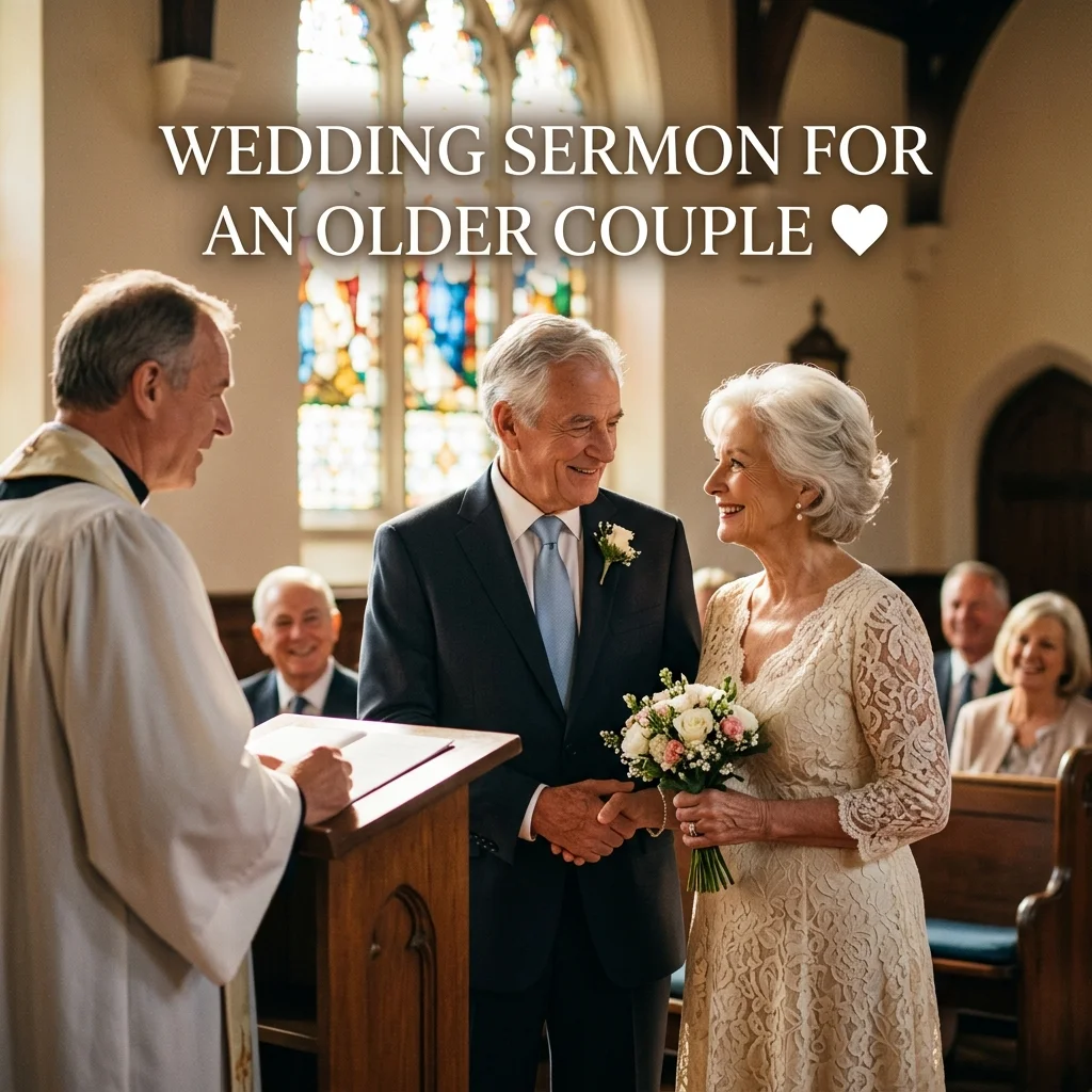 ❤️ Wedding Sermon for an Older Couple