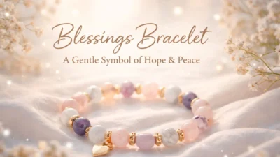 blessings bracelet with crystals symbolizing hope peace and spiritual healing